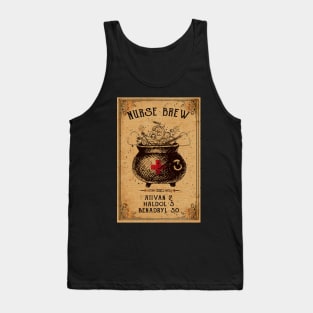 Nurse Brew Ativan Haldol Benadryl Halloween Tank Top